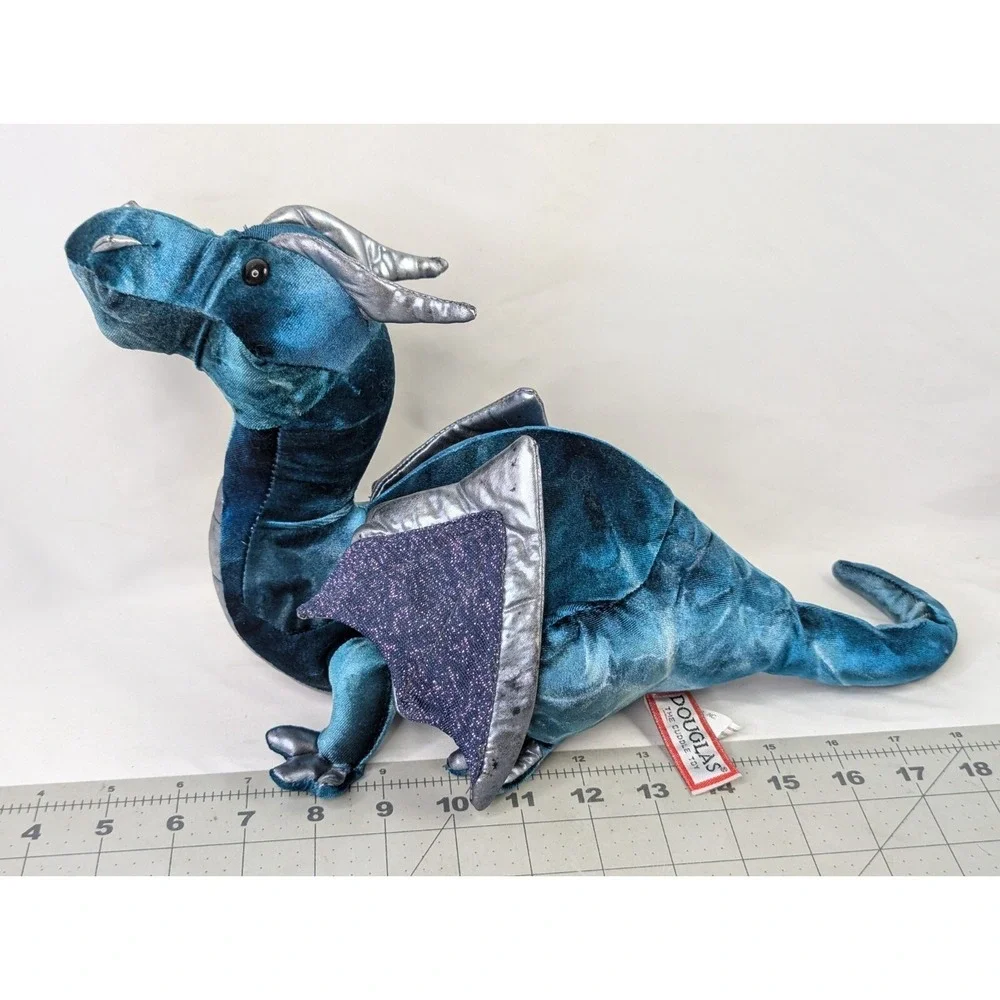 Douglas Green Dragon Plush 9 Inch 2015 729‎ Stuffed Animal Toy